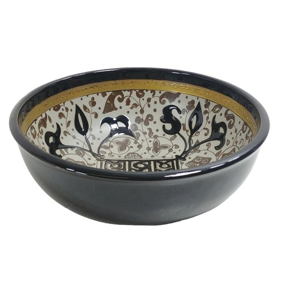 Bowl Eclectique Kai Kai Decorative Raised Embossed Moriage and Bottom Marked - Picture 2 of 12